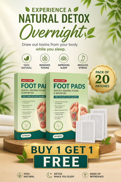 Trendora Premium Natural Detox Foot Patches (pack of 20) BUY 1 GET 1 FREE