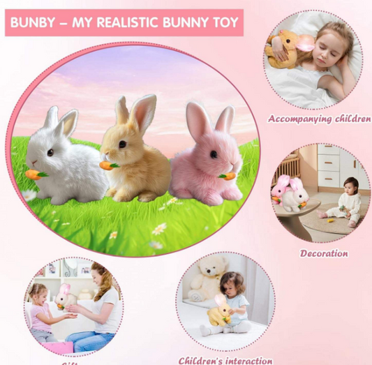 Realistic Plush Bunny Toy